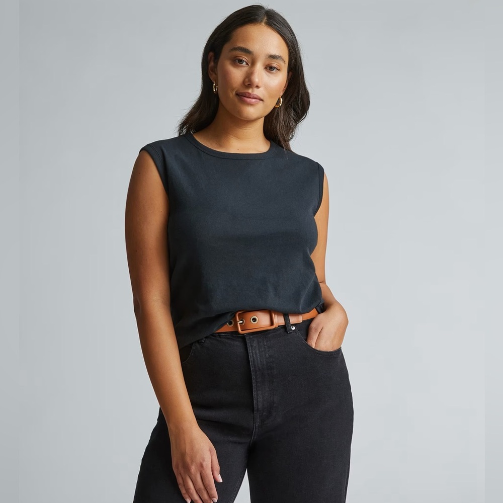 Everlane NWT Air Muscle Tank Black Size XL